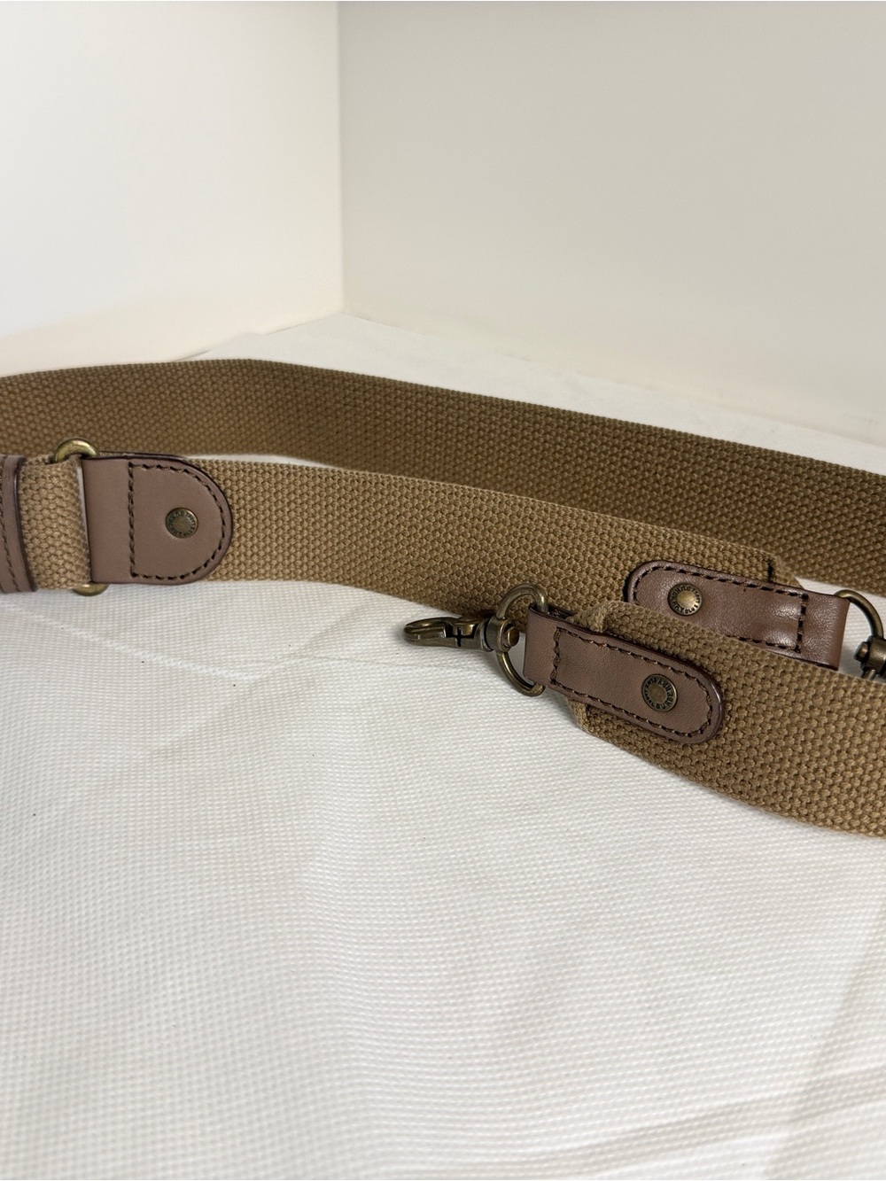 Burberry Tan & Brown Plaid Canvas Saddle Bag - Picture 9 of 10
